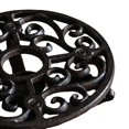 thumbnail image 3 of Naiovety Rustic Cast Iron Teapot Warmer Stable Graceful Hollow Out for Balcony Patio Teteras, 3 of 5