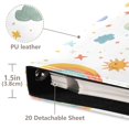 thumbnail image 3 of FORMRS 3 Ring Photo Album 4"x6" Self Adhesive Large Capacity PU Leather Cover, Rainbows Pattern, 3 of 8