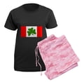 thumbnail image 5 of CafePress - Irish Canadian Women's Dark Pajamas - Women's Short Sleeve Print T-Shirt and Pants Dark Cotton Pajama Set, 5 of 7