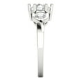 thumbnail image 3 of 1.72 ct Round Cut White Sapphire Three-Stone Engagement Ring for Women in 18K White Gold, 3 of 5
