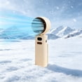 thumbnail image 6 of HHGBAD Powerful High-Speed Handheld Fan, USB Rechargeable Mini Portable Fan, Adjustable Speed for Outdoor Travel, 360° Rotatable for Office and Home Use, Ideal Gift for Everyone, Beige, 6 of 7