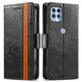thumbnail image 3 of Case for Motorola Moto Edge S Cover Leather Wallet Folio Case Book Design Flip Magnetic Closure - Black, 3 of 5