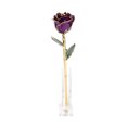 thumbnail image 4 of M Buder 24K Flor de Rosa Chapada en Oro con Base para Regalo de San Valentín, Día de la Madre, Cumpleaños, Aniversario, Adornos de Decoración de Resina y Flores Naturales 29 cm / 11.4 inches, 4 of 9