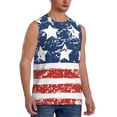 thumbnail image 2 of Balery USA Colors Stripes1 Camisetas sin mangas para hombre, absorbe la humedad y protege contra el mal olor.-Medium, 2 of 7