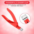 thumbnail image 6 of Nail Clippers Acrylic Professional Nail Clipper for Acrylic Nails, Gift For Women Fake Nail Clipper for Home Salon Nail Art Acrylic Nails Stainless Steel Adjustable (red), 6 of 9