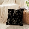 thumbnail image 4 of LALILO Throw Pillow Covers Damask Golden Black And Yellow Gold Cushion Cover 18" x 18", 1687 Pack, 4 of 6