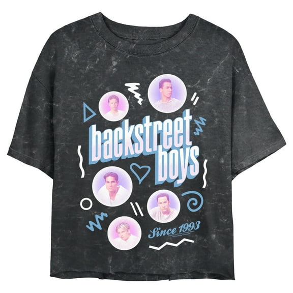 Junior's Backstreet Boys Since 1993 Icons Graphic Crop T-Shirt