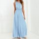 thumbnail image 1 of mfyjkho Vestidos de verano para mujer, Vestido de mujer con falda larga, sin espalda, estilo vendaje, multiusos, de color liso y múltiples cuerdas Vestidos de fiesta para mujer xl, 1 of 9