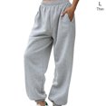 thumbnail image 3 of Wayren - Pantalones de chándal con parte inferior cerrada para mujer con bolsillos, pantalones de entrenamiento de cintura alta, pantalones Prendas para la parte inferior del cuerpo Type17 NO17, 3 of 6