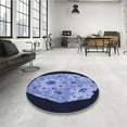 thumbnail image 4 of Ahgly Company Machine Washable Indoor Rectangle Transitional Sky Blue Area Rugs, 2' x 4', 4 of 7