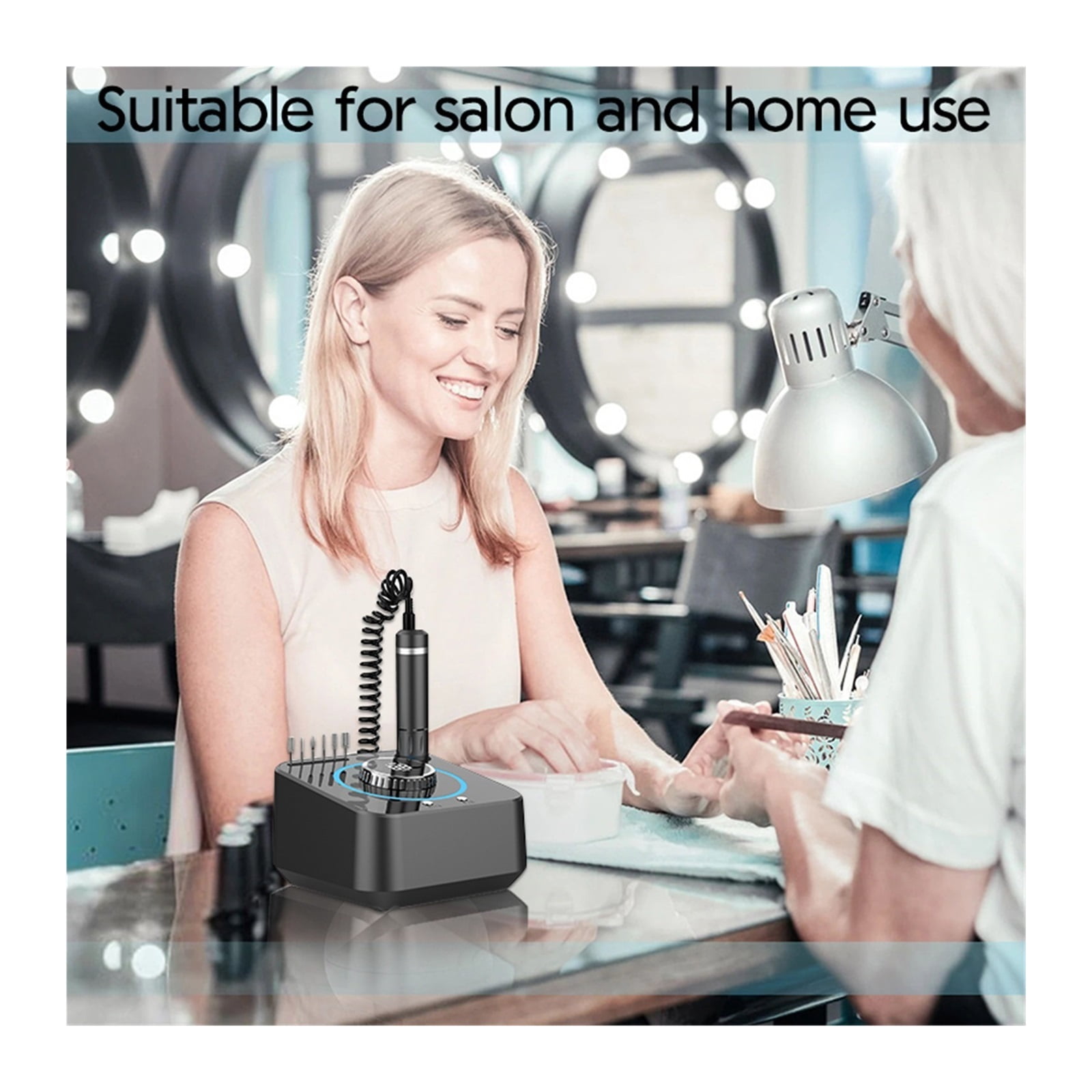 Electric Nail Drill Machine,40000RPM Professional Efile Nail Drill Kit,Electric Nail File for Acrylic Nails Gel Nails ,Low Noise