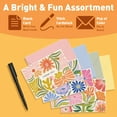 thumbnail image 3 of S&O Thank You Cards with Envelopes - Blank Stylish papers for Handwritten Messages -Set of 24 decor sheets and Envelopes - Assorted cute Cards with Stylish Color covers to Mix & Match, 3 of 7