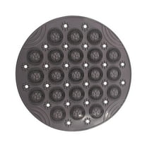 Lilixerw 12 x 12 inch Round Non Slip Shower Mat,Textured Surface Anti Slip Bath Mats with Drain Hole for Bathroom Floor Showers
