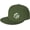 Moss Green, variant on Flying with Dinosaurs Flat Bill Hats Teens Cool Snapback Baseball Cap Unisex