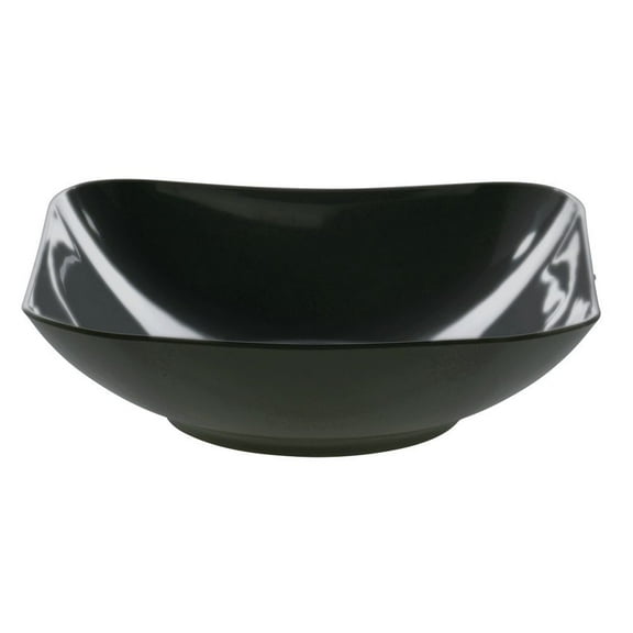 HUBERT® Serving Bowl Melamine Black 7 1/4" Square