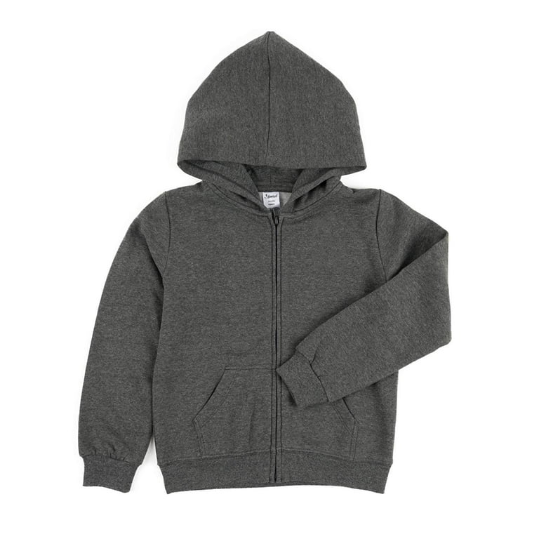 Grey zip up hoodie walmart best sale