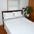 thumbnail image 4 of Pacific Linens 200 Thread Count White Cotton Blend Polyester Flat Sheet King Size, 4 of 7