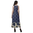thumbnail image 4 of Moomaya Robe Longue Imprimée pour Femmes, Fente avant, Aguichant, Sans Manches, en Rayonne, Robe de Mariage, 4 of 4