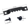 thumbnail image 2 of Colgadores de cuadros con dientes de sierra, gancho para colgar cuadros pequeños de 50 uds, colgadores de cuadros negros con tornillos, soluciones para colgar cuadros, herrajes par, 2 of 5