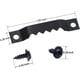 thumbnail image 2 of Ganchos de dientes de sierra para cuadros, 50 ganchos pequeños para colgar cuadros, ganchos negros con tornillos, soluciones para colgar cuadros, herrajes para colgar cuadros., 2 of 5