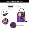 thumbnail image 4 of FORMRS Crossbody Bag for Women Quilted Travel Shoulder Cell Phone Purse with Chain Strap Handbag, Purple Neon Road, 4 of 7