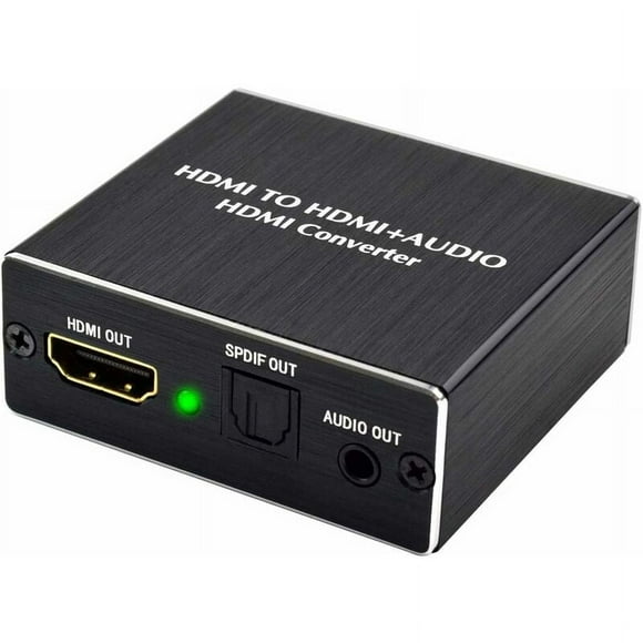 HDMI Audio Extractor 4Kx2K HDMI to HDMI Converter SPDIF TOSLINK Optical and 3.5mm Stereo Audio Digital to Analog 4K Adapter