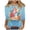 E#Multicolor, variant on Womens Easter Shirt 3/4 Sleeve Round Neck Tees Casual Loose Fit Blouse Cute Bunny Print Shirts Trendy Spring Outfits 2026
