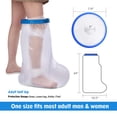 thumbnail image 7 of MEDOTS Blue Adult Half Leg Cover Protector for Shower Reusable 100% Waterproof Cast Covers for Shower half Leg Tight Seal Keeps Cast and Bandage Dry, 7 of 7