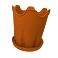 thumbnail image 4 of Colaxi Flowerpot Flower Plant Container with Base Versatile Portable with Drainage Hole Planter Box for Courtyard Living Room Potted Brown, 4 of 8