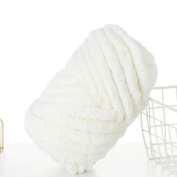 250g Chunky Crochet Yarn For Hand Knitting Thick Chenille Puffy Wool Baby Warm Soft Cotton Polyester Thread For Scraf Slippers
