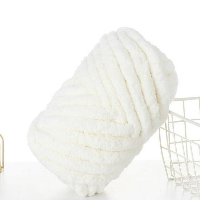250g Chunky Crochet Yarn For Hand Knitting Thick Chenille Puffy Wool Baby Warm Soft Cotton Polyester Thread For Scraf Slippers