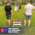 thumbnail image 4 of GoSports 4 x 2 ft Resort Collection All Weather Cornhole Board Set - Regulation Size - Rustic, 4 of 6
