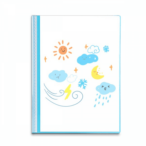 Climate Weather Expression Book Sheet Protectors Portfolio Binder Folder