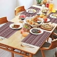 thumbnail image 2 of Red and White Christmas Folk Pattern Summer Placemats Table Placemats Set Of 4-Linen Kitchen Washable Placemats Table Mats 11.8"x17.7" Non-Slip Heat Resistant, 2 of 6
