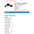 thumbnail image 2 of Front Strut Mount - Compatible with 2004 - 2011 Chevy Aveo 2005 2006 2007 2008 2009 2010, 2 of 2