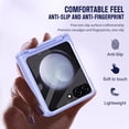 thumbnail image 5 of for Samsung Galaxy Z Flip 5 Slim Case, [Integrated Screen Protector] One-Piece Z Flip 5 Phone Case with Hinge Protection All-Inclusive Scratch-Resistant Z Flip 5 5g Phone Case Purple, 5 of 12