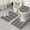 Black Geometric Diamond-2, variant on Black Geometric Border Pattern Bathroom Rugs Sets 3 Piece,Toilet Cover Set,Absorbent Non Slip Bathroom Mats Sets with U-Shaped Contour Rug Toilet Rug Set