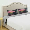 thumbnail image 3 of Yayeee Pillowcase Standard Size Set of 2 Satin Wrinkle Resistant Pillow Case, UFO with Hearts Pattern, 3 of 8