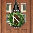 thumbnail image 2 of Briarwood Lane Wreath Monogram Letter N Door Hanger, 2 of 3