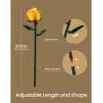 thumbnail image 4 of Yellow Rose Bouquet Building Set, Artificial Flowers Botanical Collection Kit for Adults, Gift for Christmas and Valentines Day, Warmming Home Office Table Centerpiece Decor - IA11019, 4 of 8