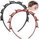 thumbnail image 1 of IC Hairstyle hairpin, 2 pcs Hairdressing aid hairband with clips, 1 black + 1 brown, 1 of 5