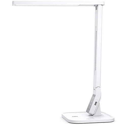 TaoTronics LED Desk Lamp with USB Charging Port 1h Timer Touch Control Renewed 4 Lighting Modes with 5 Brightness Levels 