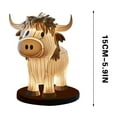 thumbnail image 3 of LSLJS Table Lamp Bedside Table Lamp with USB A+C Ports Bedside Lamp for Living Room Bedroom Dormitory Office Table Lamp Gift for Girls Mom, Cow Light, 3 of 6