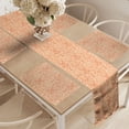 thumbnail image 2 of Ambesonne Butterfly Table Runner & Placemats, Intricate Butterflies, Placemat 4 pcs + Runner 14"x72", Pale Peach and Vermilion, 2 of 2