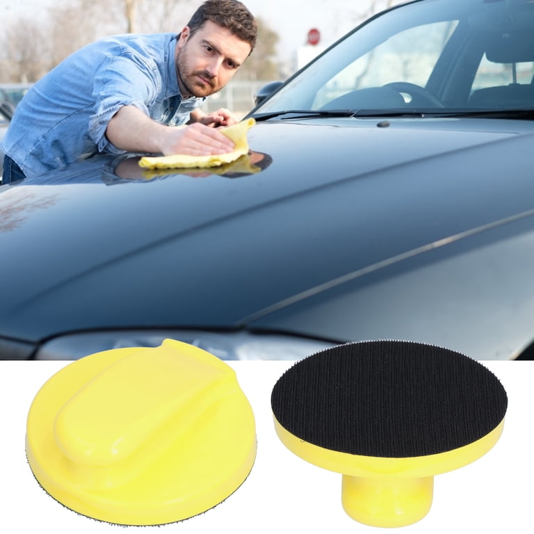 Hand Sanding Block With Hook & Loop Backing - 125mm Round Sanding Pad For Fine Polishing, Woodworking