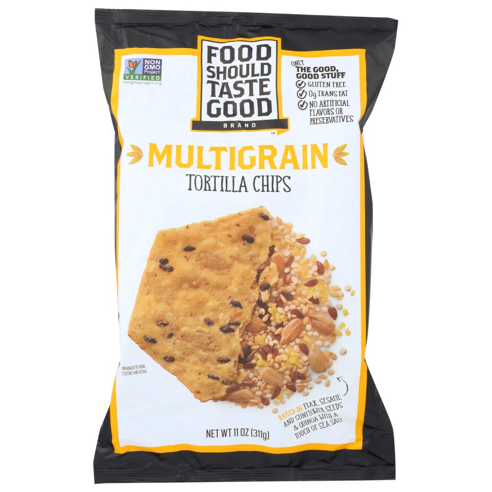Food Should Taste Good Multigrain Tortilla Chips Multigrain, 11 Oz