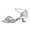 Silver, variant on Rh𝗂nestones Dance Shoes for Women Sparkly Glittering Ladies Sandals P𝘦𝘦p Toe L𝗈w Heel Shoes Adjustable Buckle Ankle Strap Slides for Ballroom Latin Sa𝗅sa Performance