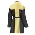 thumbnail image 2 of Classic Golden Cross Women Bathrobe One Size Univeral Fits Fashion Lightweight Plush Fleece Long Robe For Women, 2 of 3