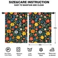thumbnail image 2 of Blackout Kids Curtains,Pioneer Flower Childrens Insulated Curtains Set Of 2,Bedroom Essentials,Toddler Room Decor 42x54in(106x137cm), 2 of 4
