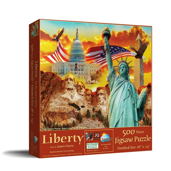 SUNSOUT INC - Liberty - 500 pc Jigsaw Puzzle by Artist: James Piazza - Finished Size 18" x 24" - MPN# 49121